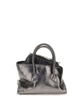 The Attico Top Handle Bag — Silver