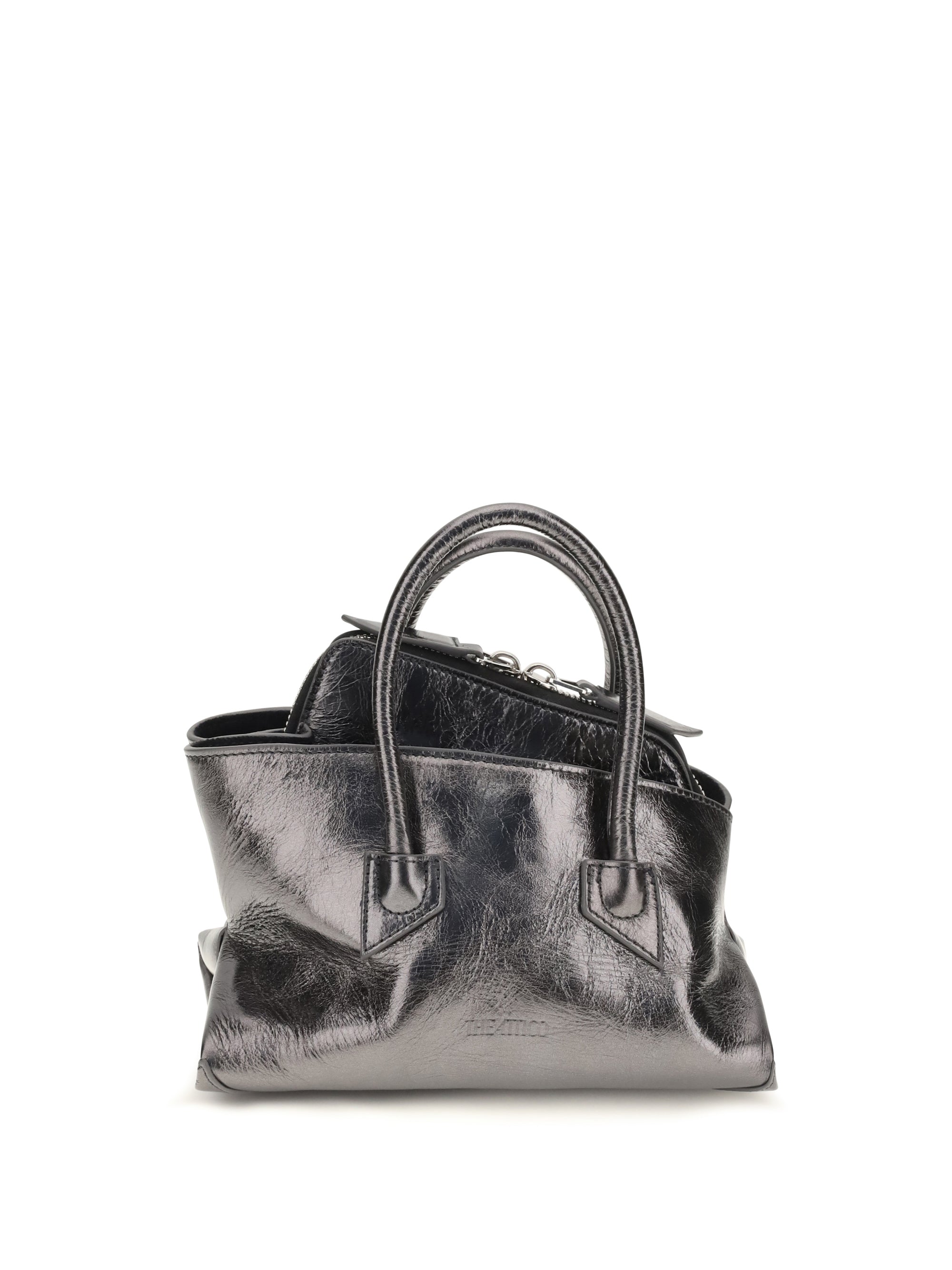 The Attico Top Handle Bag — Silver