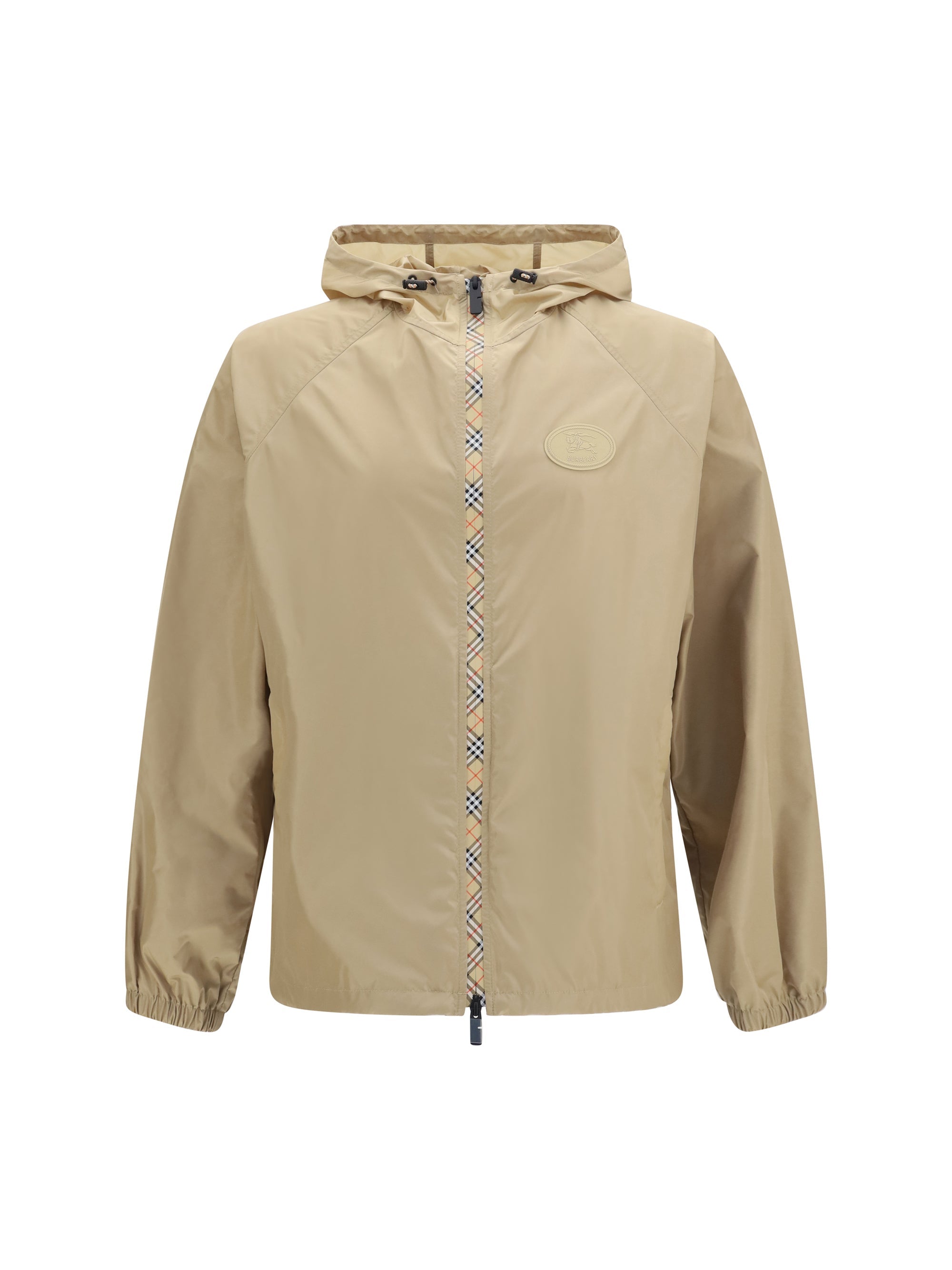 Burberry Check Jacket — Beige