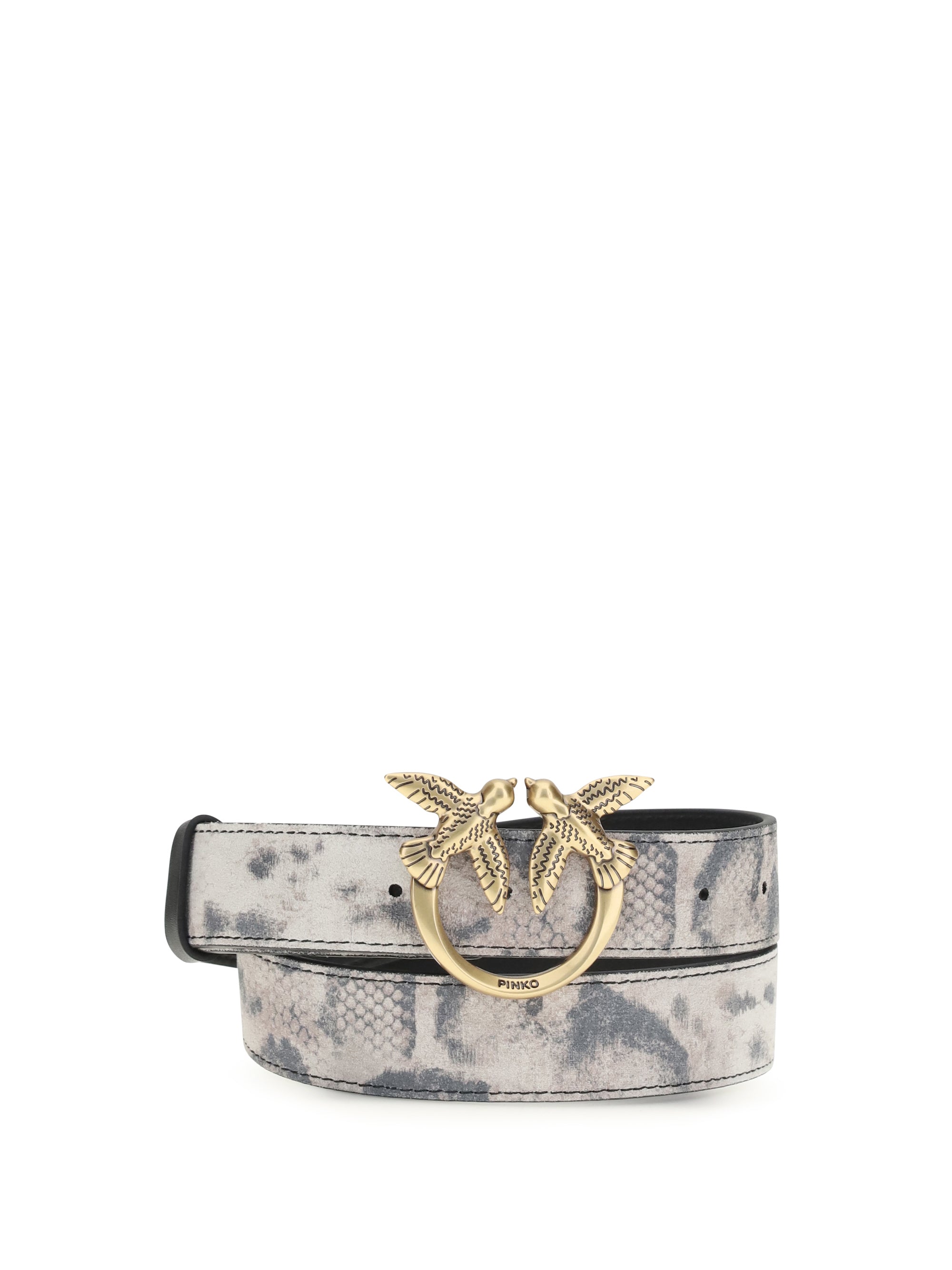 Pinko Python Print Belt — Multicolor