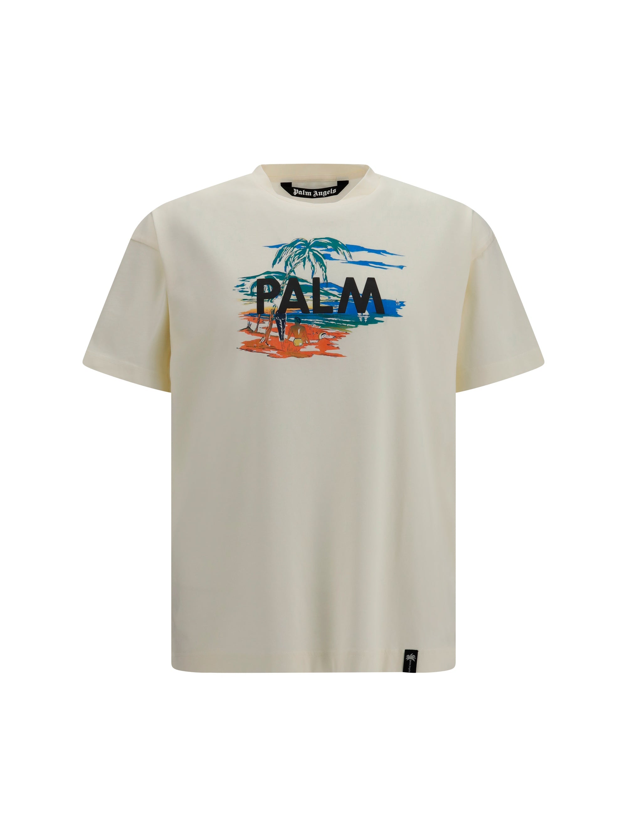 Palm Angels Palm Island Graphic T-Shirt — White