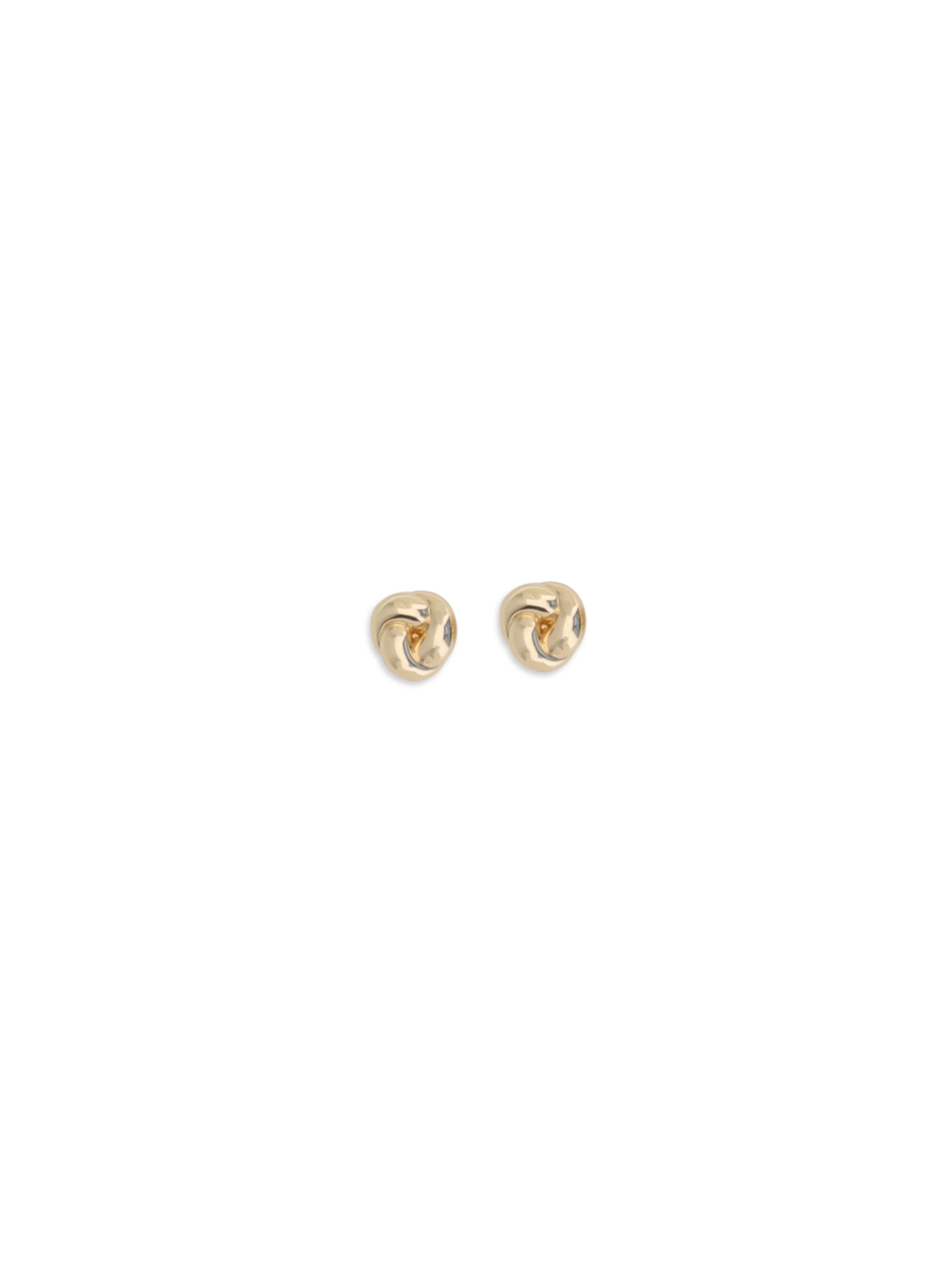 Self-Portrait Sculptural Knot Earrings — Gold