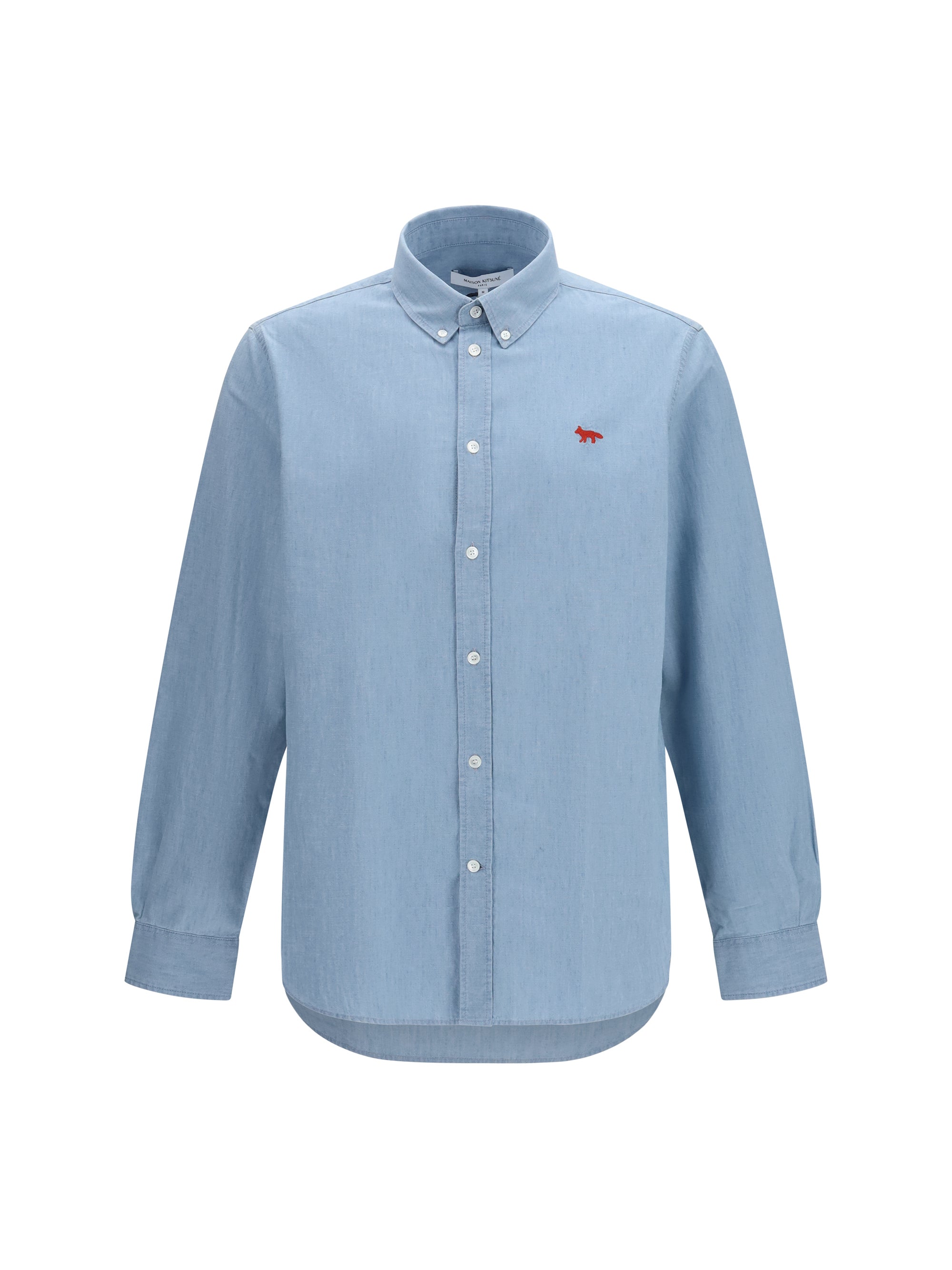 Maison Kitsuné Profile Fox Shirt — Blue