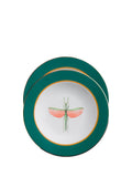 La Double J Libellula Soup Plate Set — Teal