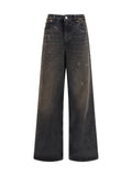 Our Legacy Full Cut Nebula Wash Jeans — Gray