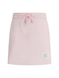 Thom Browne Cotton Mini Skirt — Pink