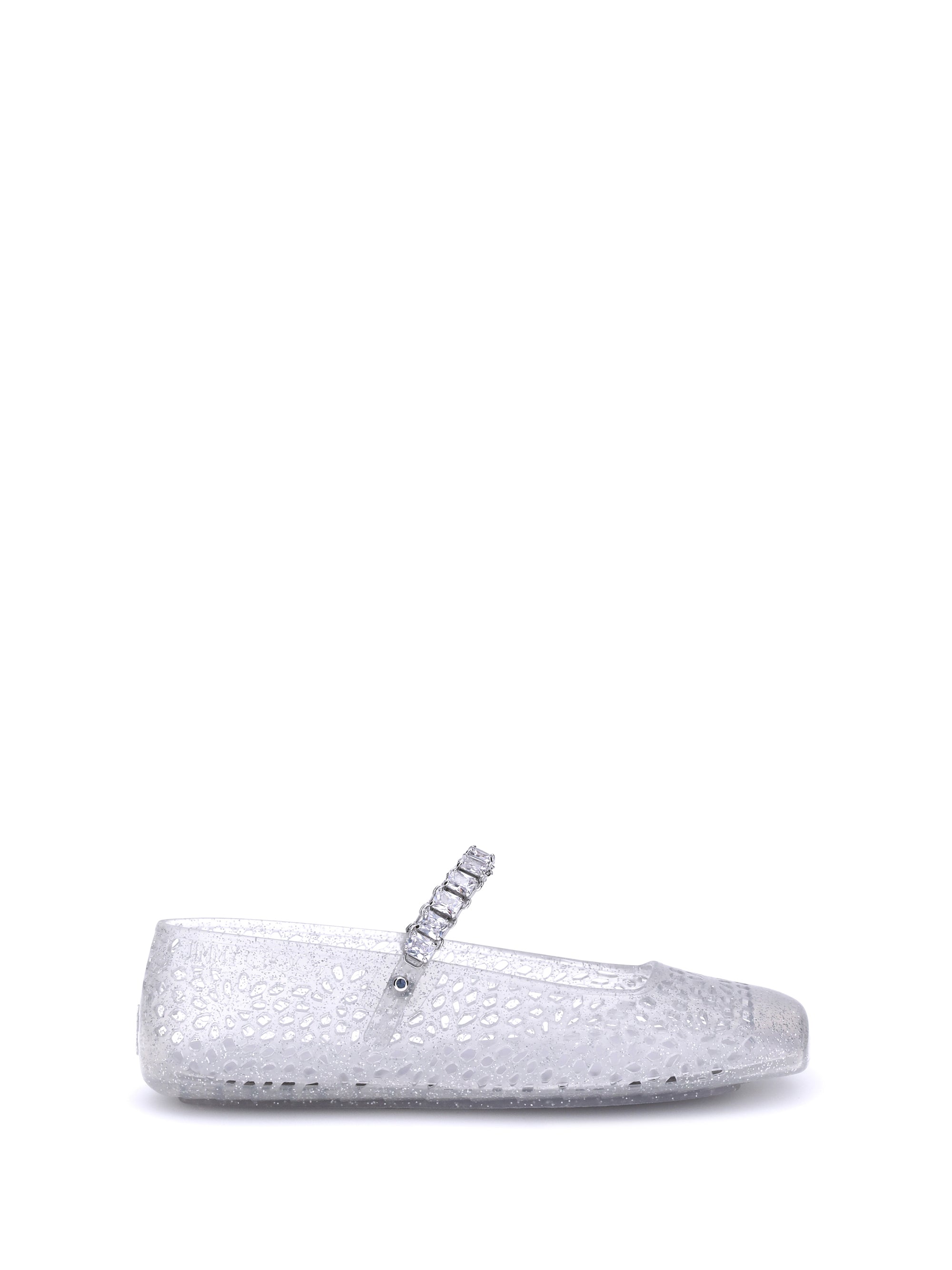 Jimmy Choo Jelly Ballerinas Ballet Flat — Clear