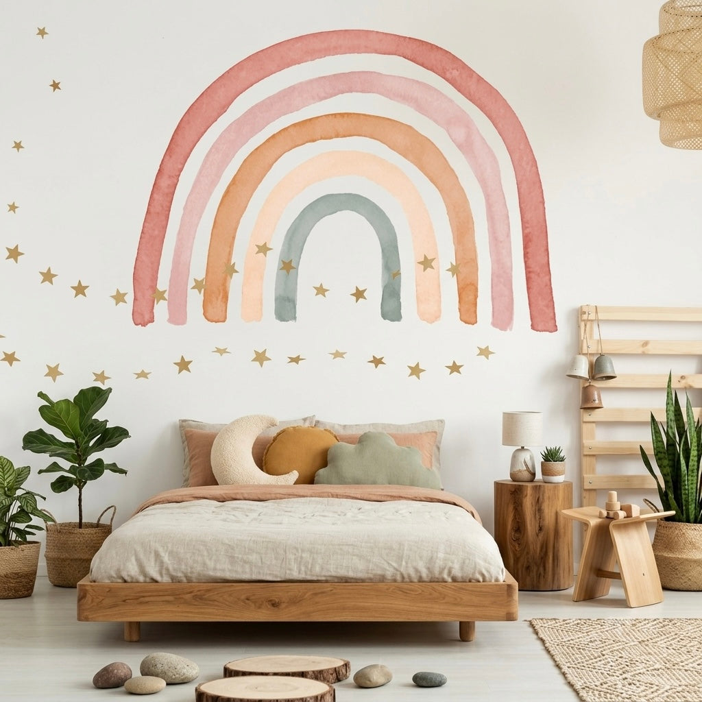 Vinilo Infantil Reposicionable RAINBOW CLASSIC - SUEÑOS DE CIGÜEÑA