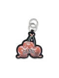 Ganni Cherry-Shaped Keyring — Red