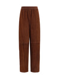 Fabiana Filippi Suede Trousers — Brown