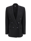 GCDS Double-Breasted Blazer — Black