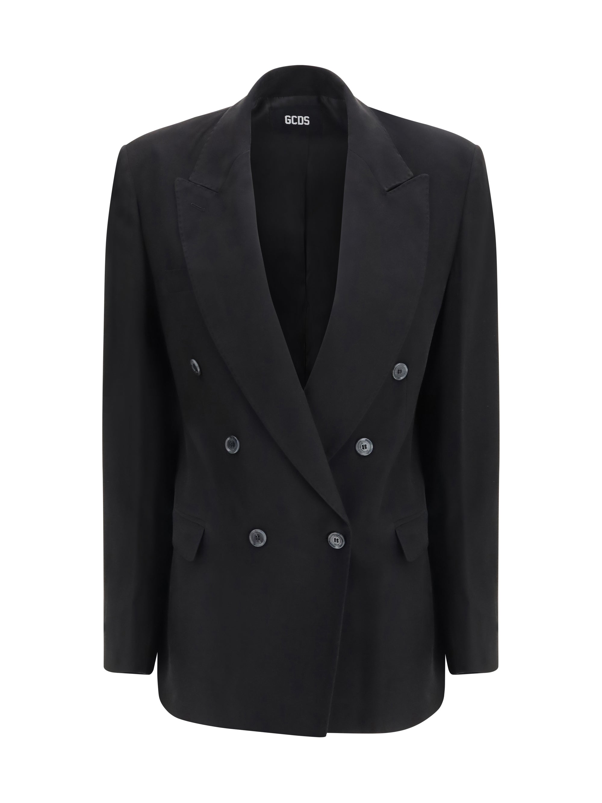 GCDS Double-Breasted Blazer — Black
