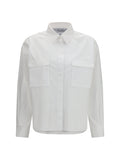 Max Mara Cotton Utility Shirt — White