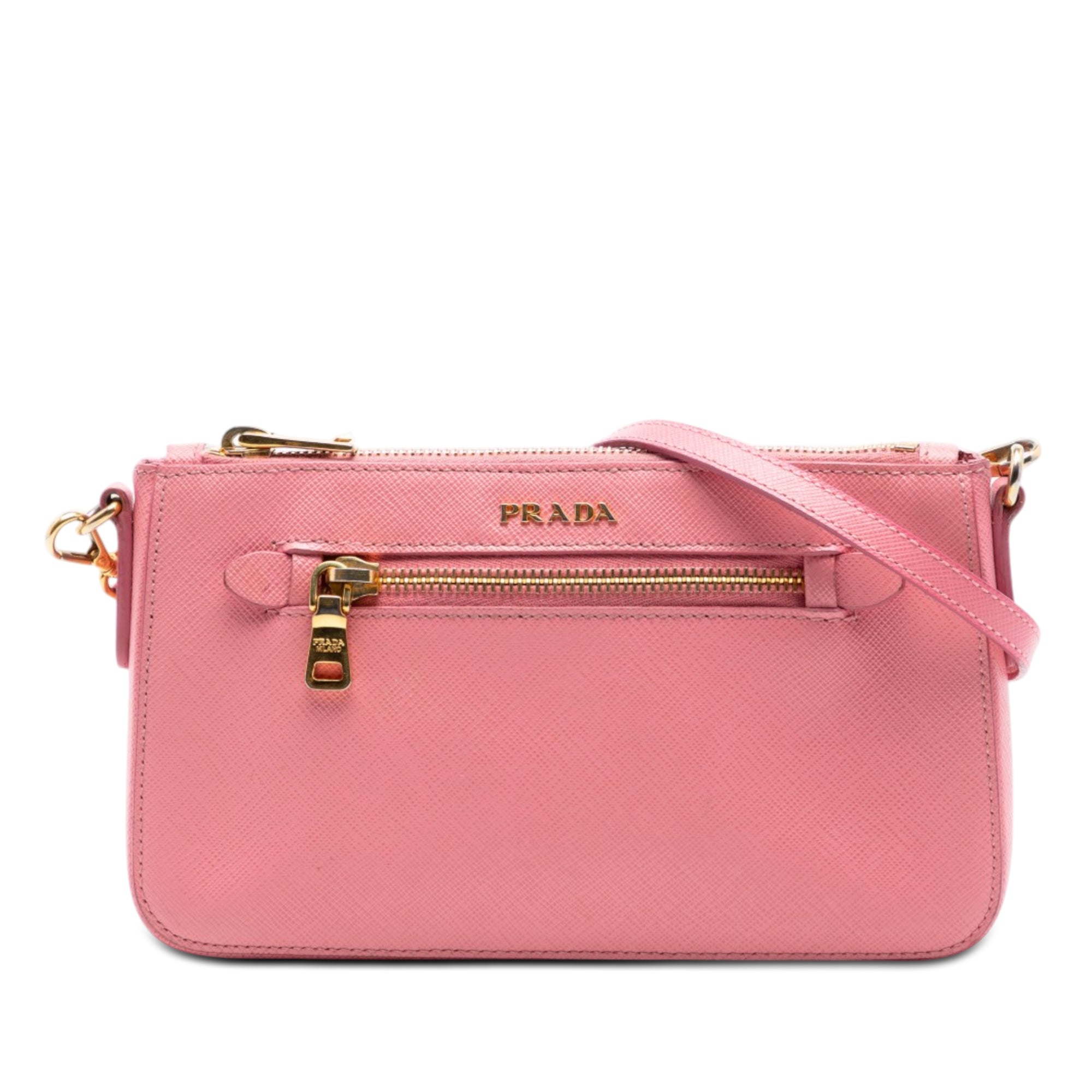 Saffiano Lux Front Pocket Crossbody