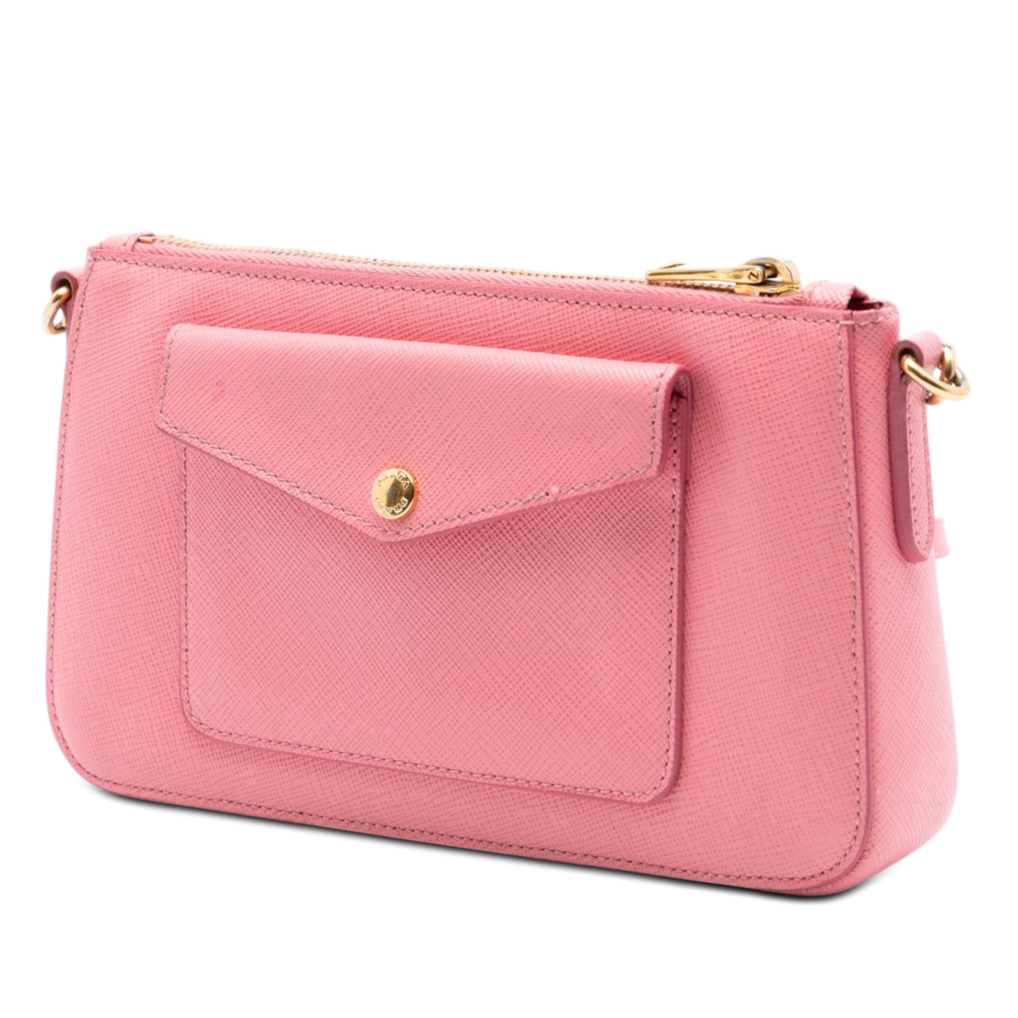 Saffiano Lux Front Pocket Crossbody