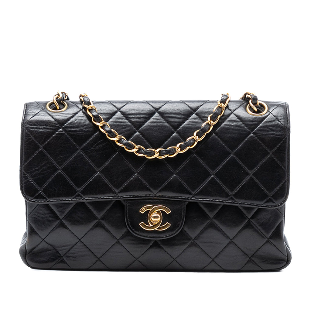 Medium Quilted Lambskin Double Sided Flap