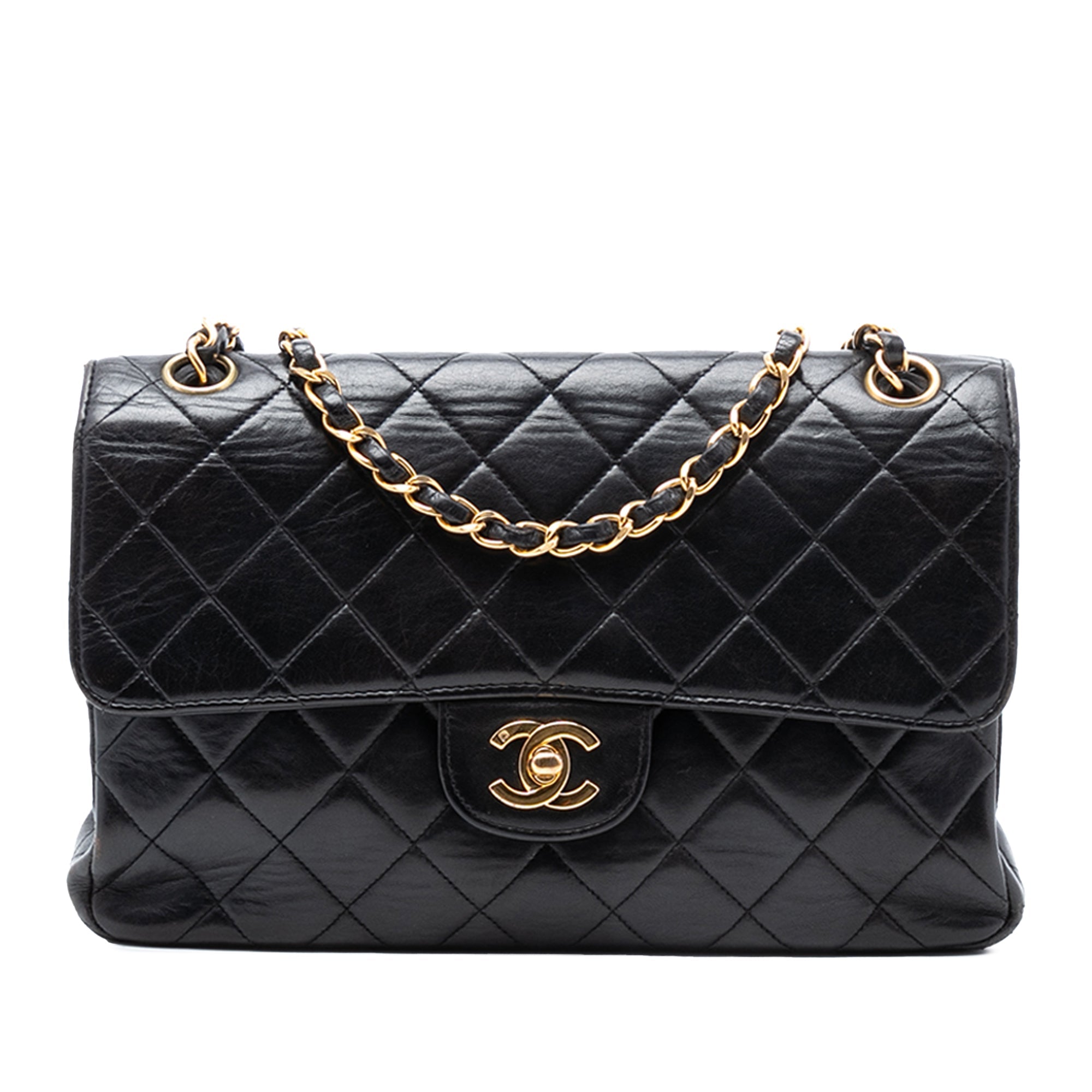 Medium Quilted Lambskin Double Sided Flap