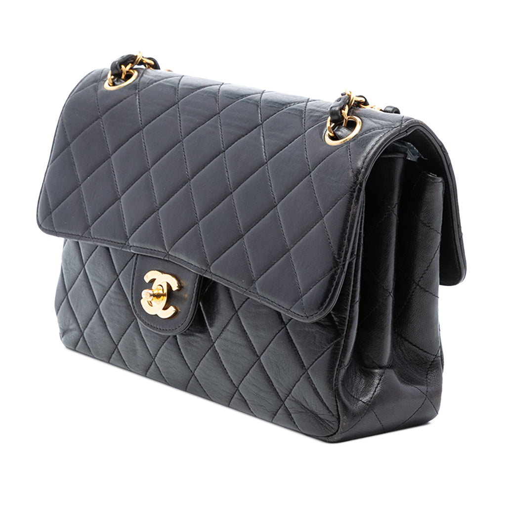 Medium Quilted Lambskin Double Sided Flap
