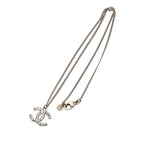 CC Gold Plated Strass Pendant Necklace