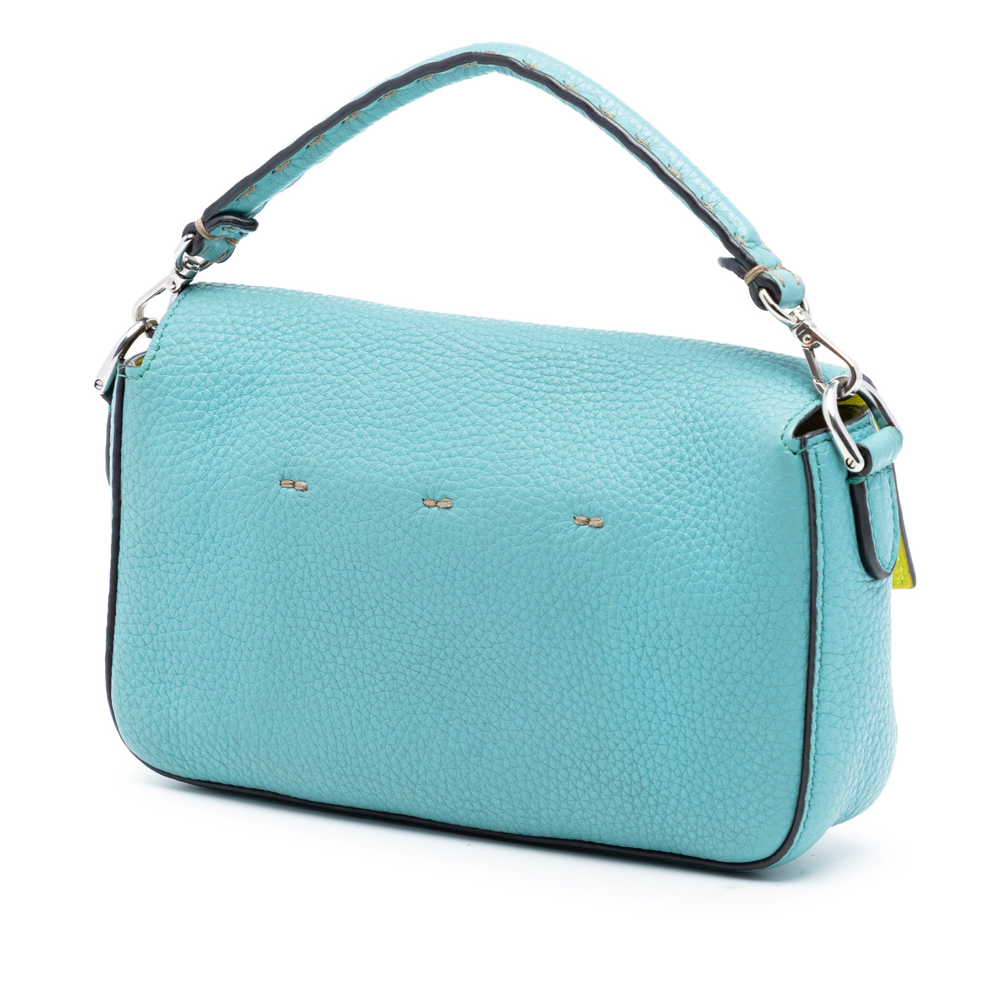 Mini Leather Baguette Satchel
