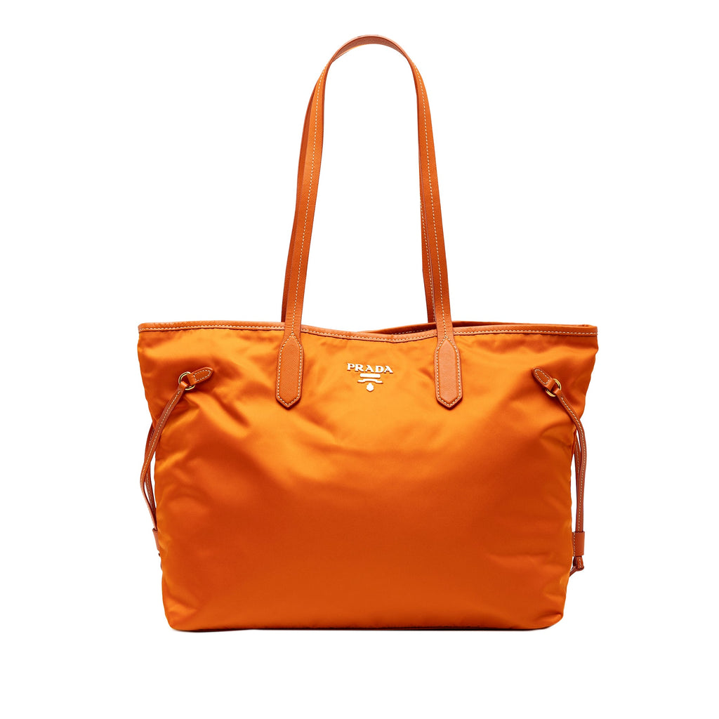 Saffiano Trimmed Tessuto Open Convertible Tote