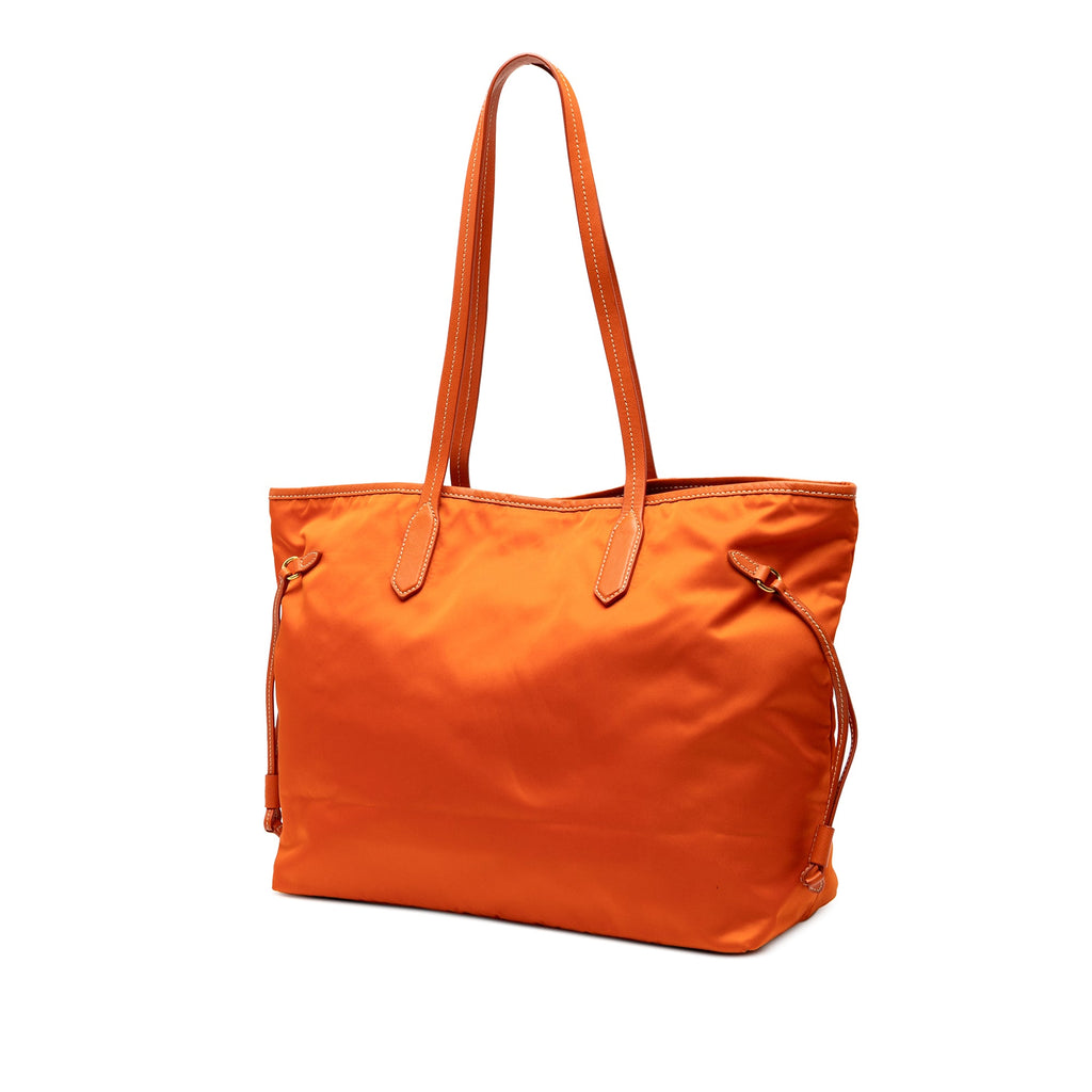Saffiano Trimmed Tessuto Open Convertible Tote
