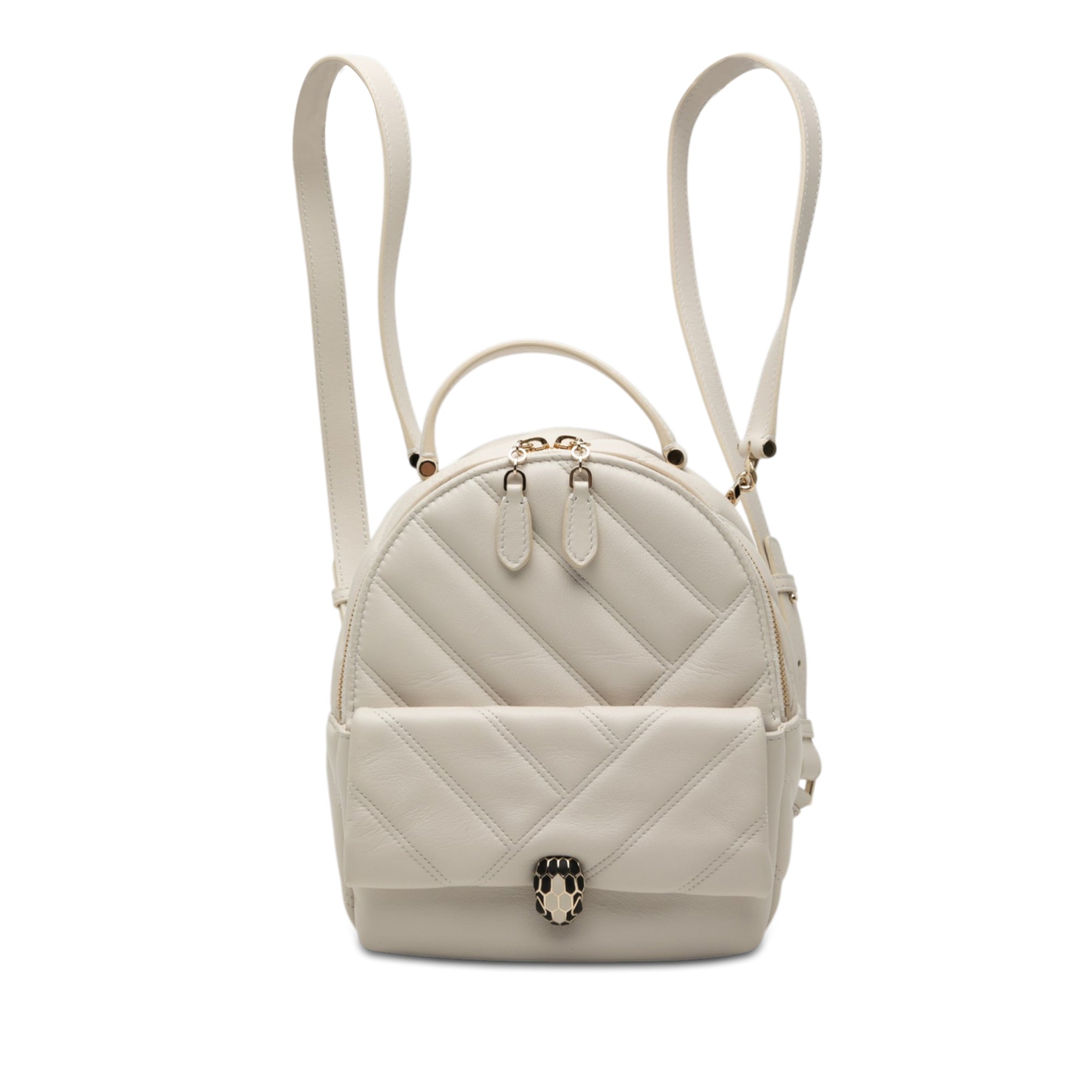 Quilted Leather Serpenti Forever Cabochon Backpack