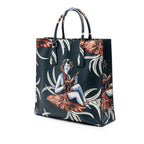 Saffiano Hawaiian Print Tote