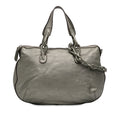 Metallic Leather Fiesta Satchel
