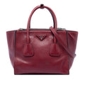 Glace Calf Twin Pocket Satchel
