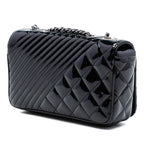 Small Quilted Patent Coco Boy Flap