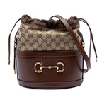 GG Canvas Horsebit 1955 Bucket Bag