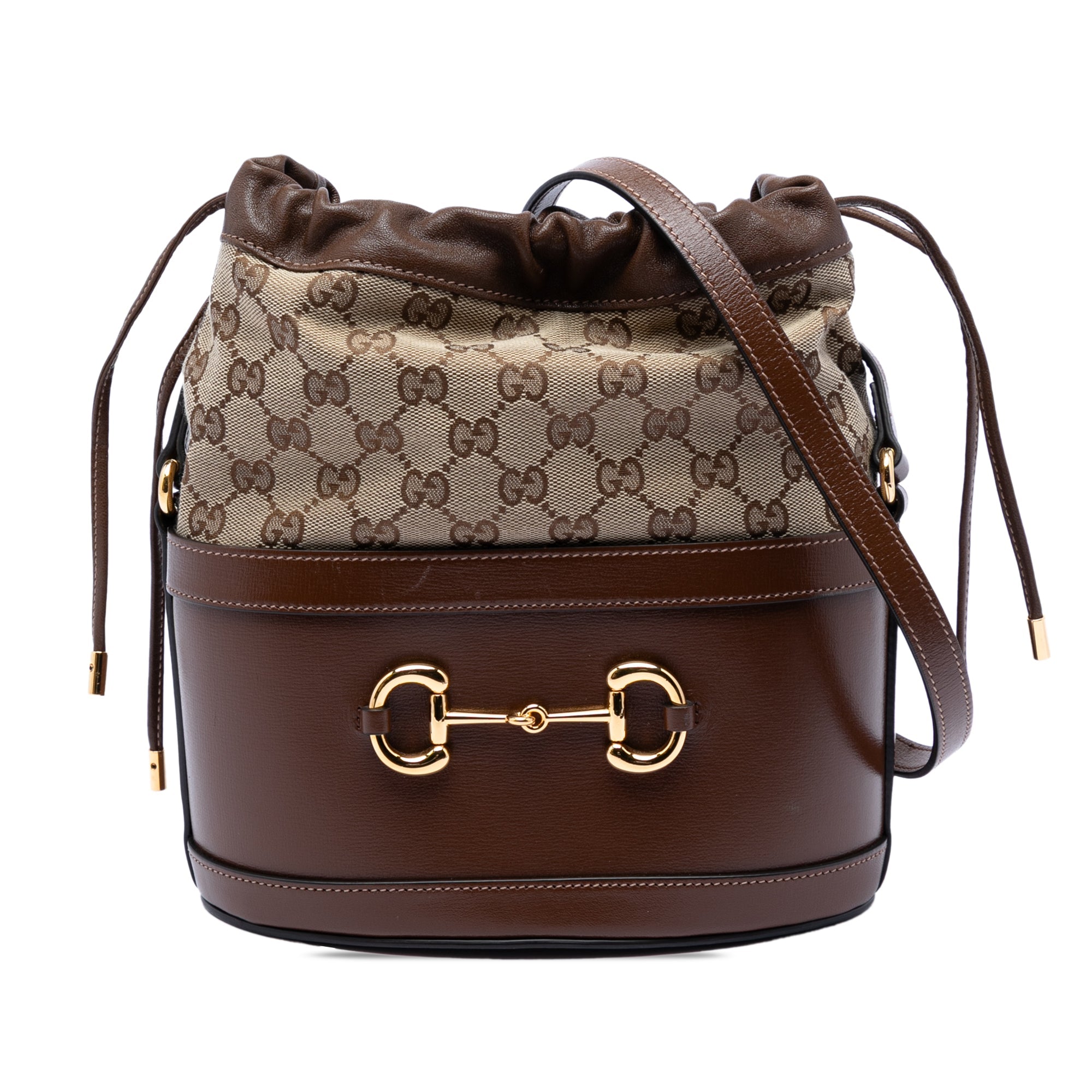 GG Canvas Horsebit 1955 Bucket Bag