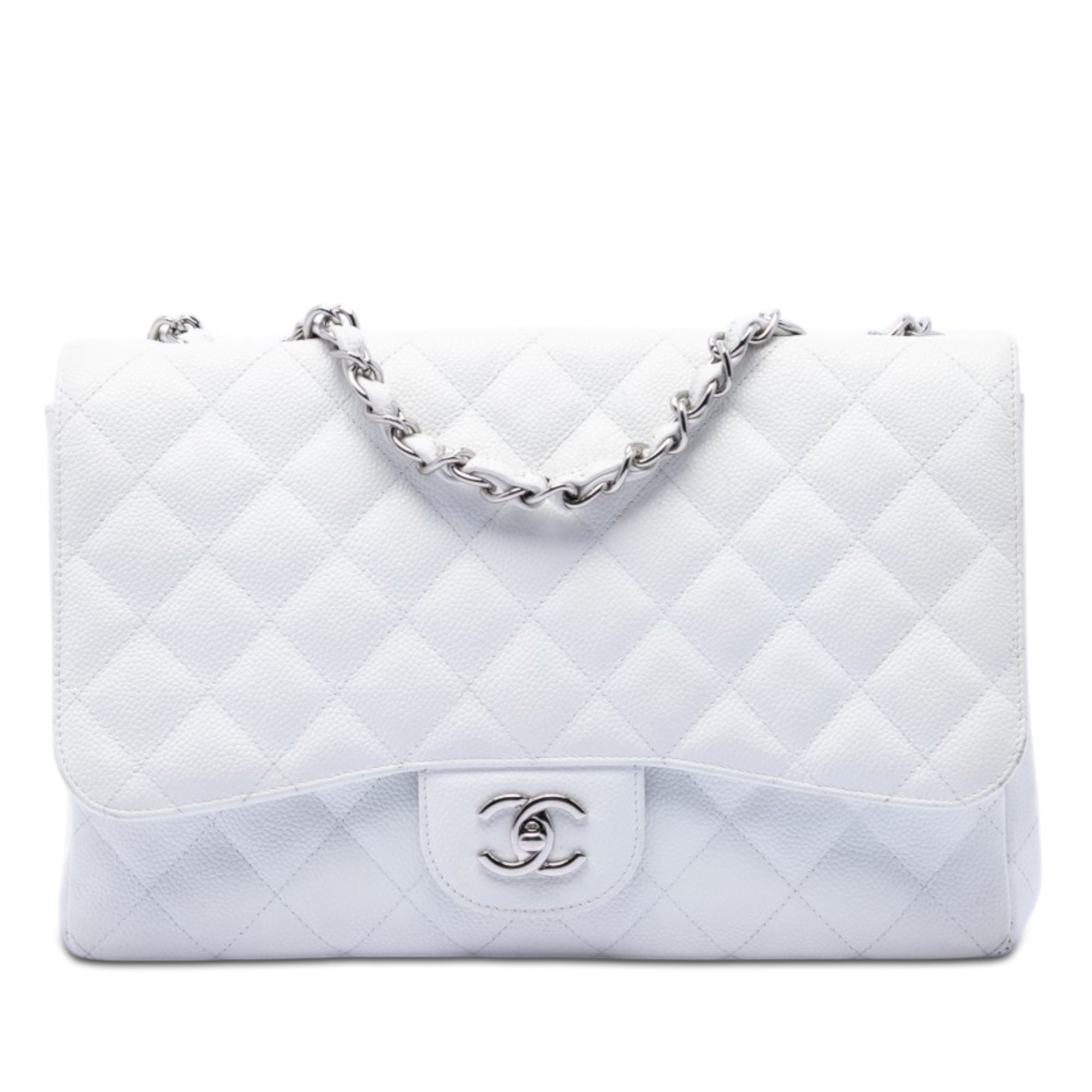 Jumbo Classic Caviar Single Flap