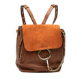 Medium Calfskin and Suede Faye Backpack