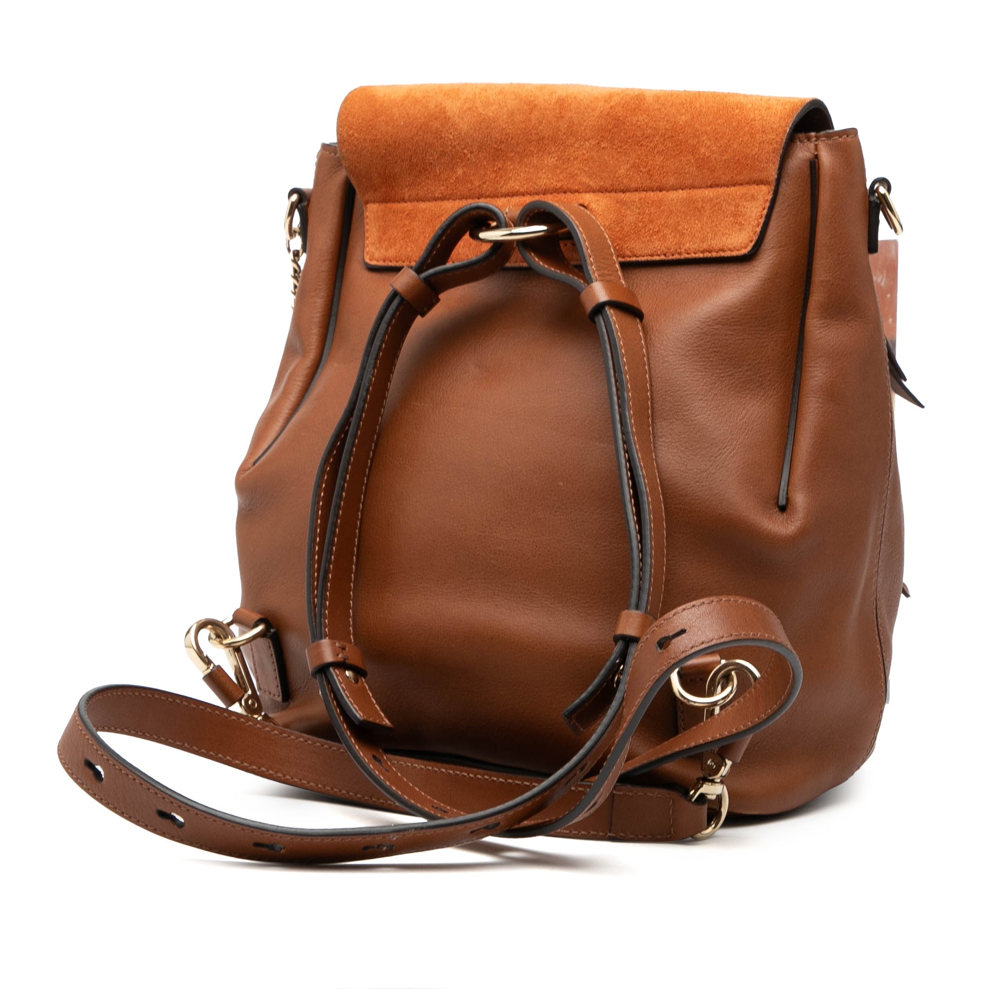 Medium Calfskin and Suede Faye Backpack
