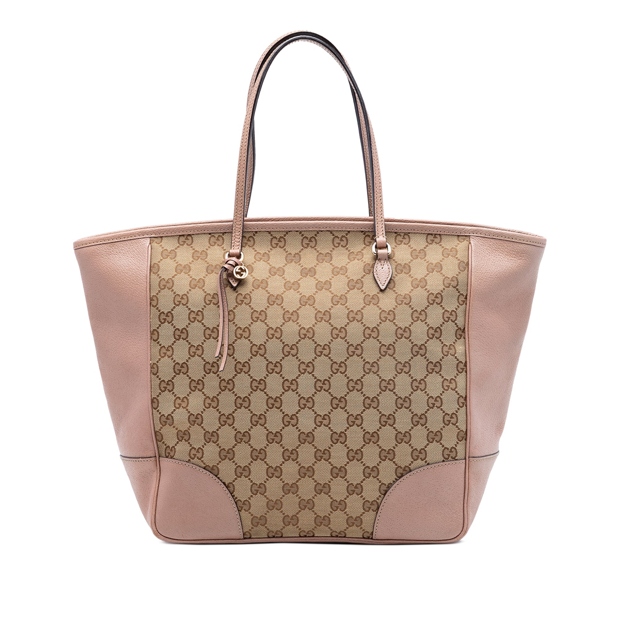 GG Canvas and Leather Bree Tote