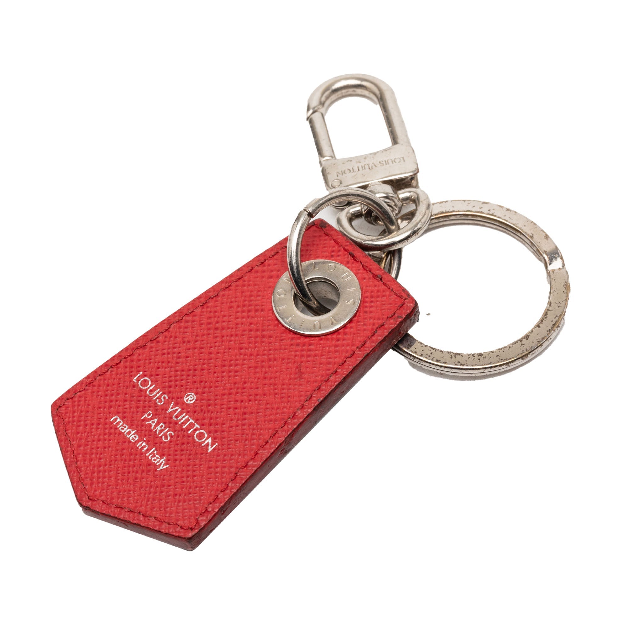 Damier Graphite Alps Enchappe Bag Charm and Key Holder