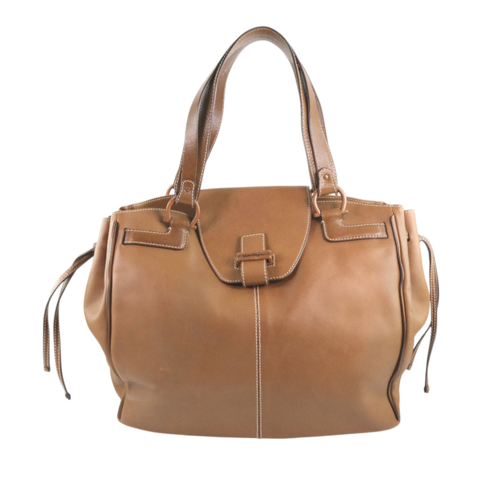 Leather Gancini Tote