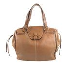 Leather Gancini Tote