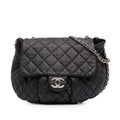 Large Washed Lambskin Chain Around Flap