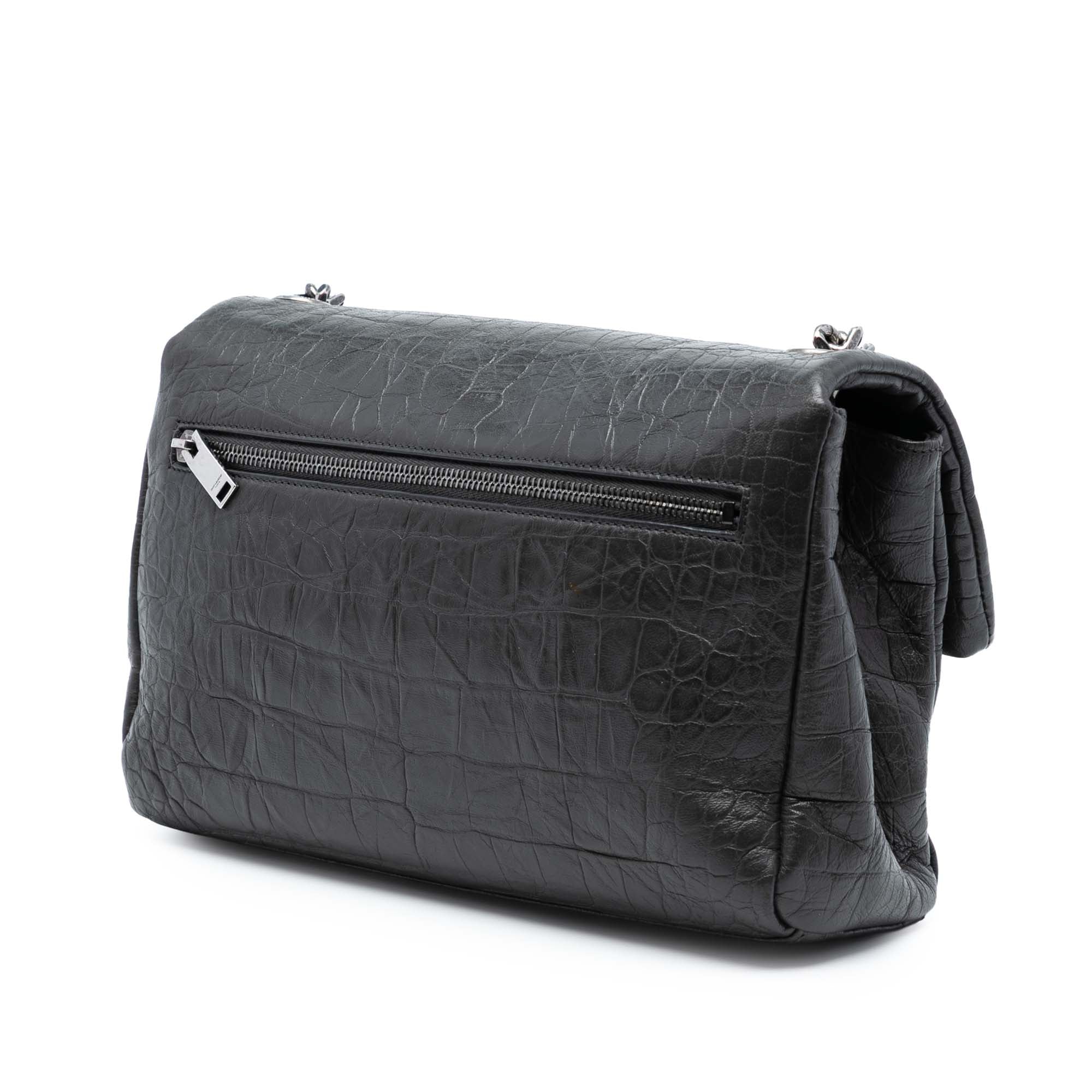 Medium Croc Embossed Calfskin Monogram West Hollywood Crossbody