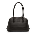 Softy Calfskin Embossed Logo Shoulder Bag