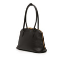 Softy Calfskin Embossed Logo Shoulder Bag