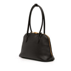 Softy Calfskin Embossed Logo Shoulder Bag