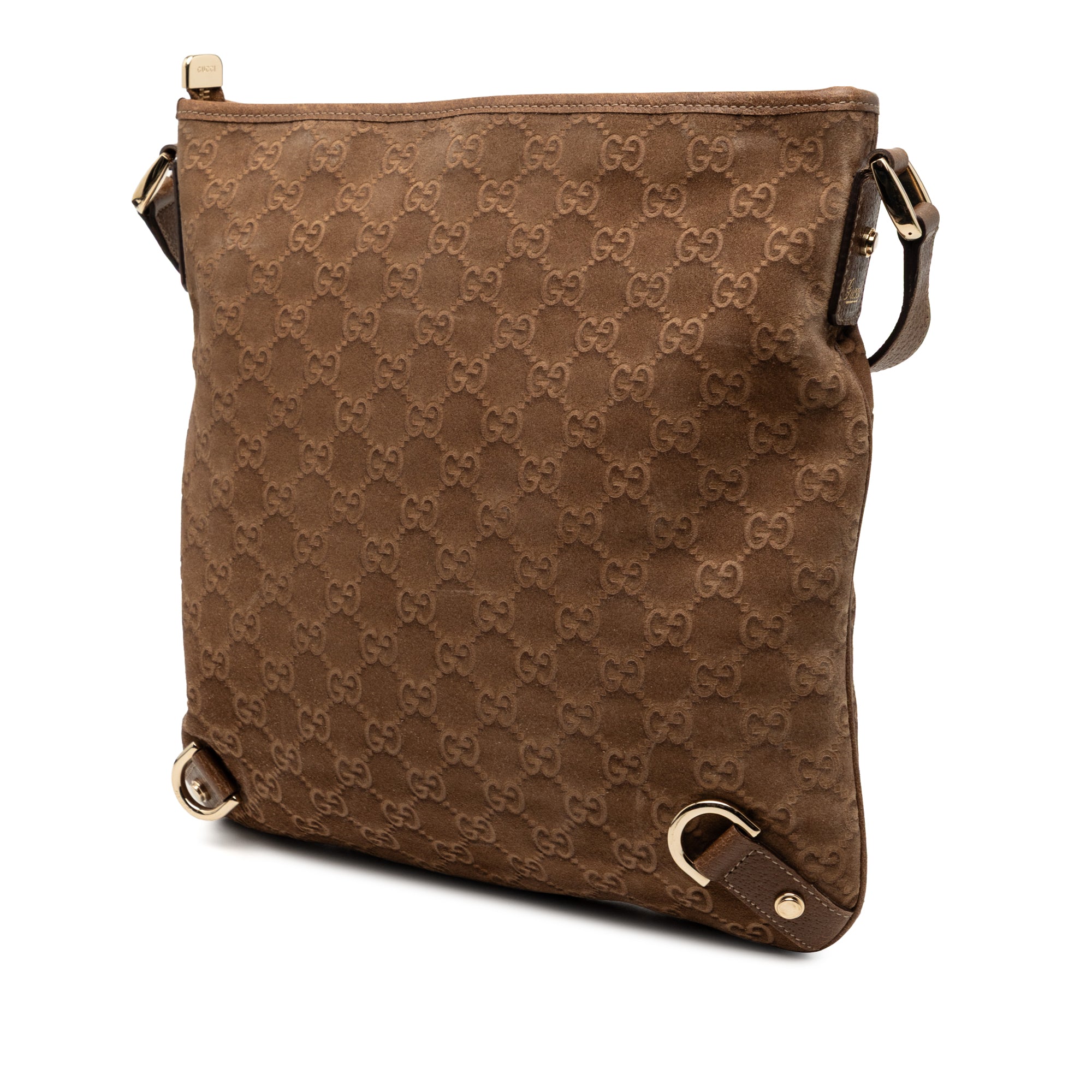 GG Suede Abbey D Ring Crossbody