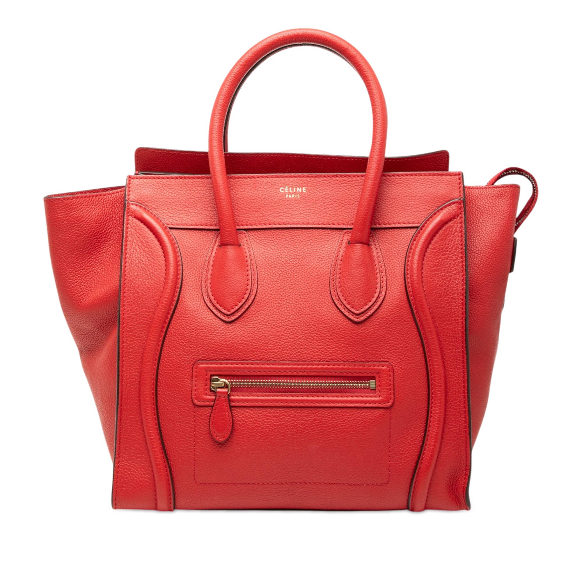 Mini Grained Calfskin Luggage Tote
