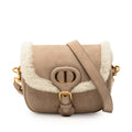 Small Suede Shearling Bobby Crossbody