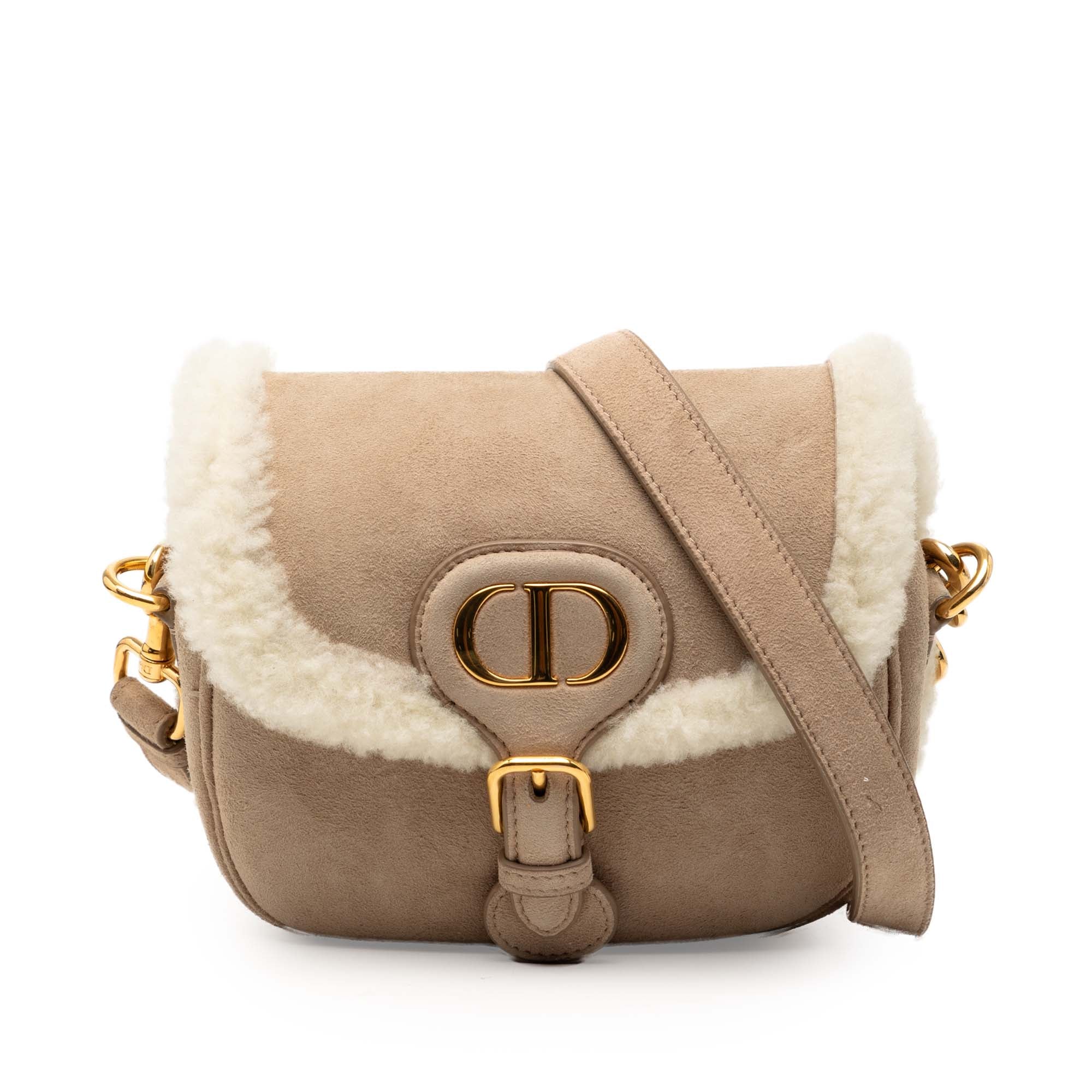 Small Suede Shearling Bobby Crossbody
