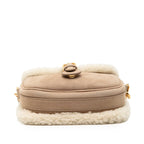 Small Suede Shearling Bobby Crossbody